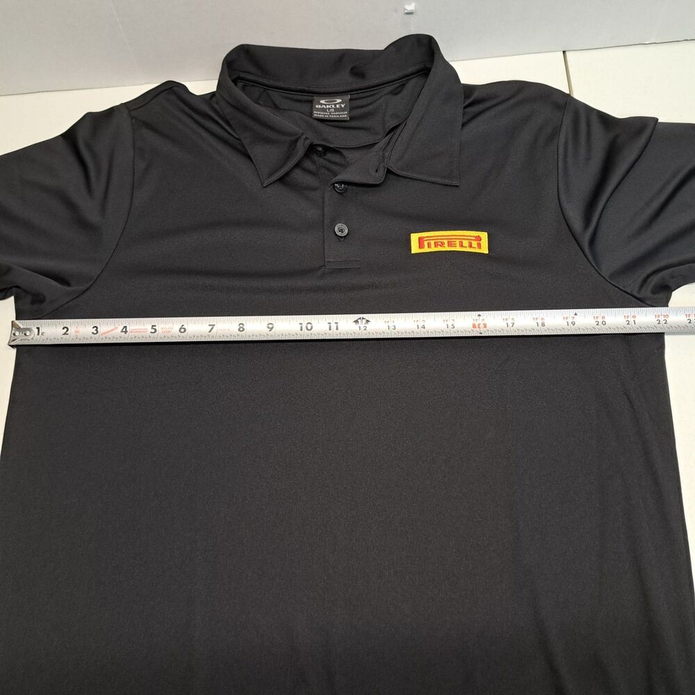 Oakley Pirelli Logo Tires Polo Shirt Men's Large - Picture 7 of 8